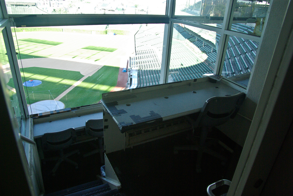 baseball press box